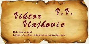 Viktor Vlajković vizit kartica